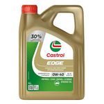 Castrol EDGE 0W-40 Advanced Full Synthetic Engine Oil | Power Boost Technology | 30% Improved Performance | For Petrol, Diesel, CNG & Hybrid Cars | 4L