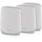 NETGEAR Orbi Mesh WiFi 6 System (RBK763S) , Mesh Router & 2 Extenders , Cover Every Room, Up To 6,000 Sq Ft , Improve WiFi Speeds up to 5.4 Gbps & 75 devices , Simple App Set Up