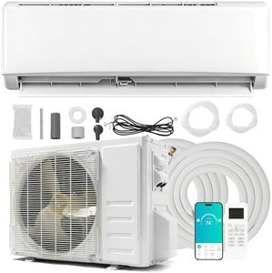 18000 BTU Mini Split Air Conditioner with Heater, 20 SEER2 208-230V WiFi Inverter Ductless Heat Pump, Wall Mounted AC Cools Up to 1250 Sq. Ft, Pre-Charged with Complete Installation Kit