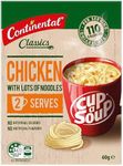 CONTINENTAL Cup-A-Soup | Chicken With Lots Of Noodles, 2 pack, 60g