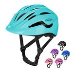 KAMUGO Kids Toddler Bike Helmet, Girls and Boys Bike Helmet Adjustable Helmet for Age 2-8 Years Old, Multi-Sport Helmet for Cycling Skateboard Skating Scooter Helmet (Lightblue)