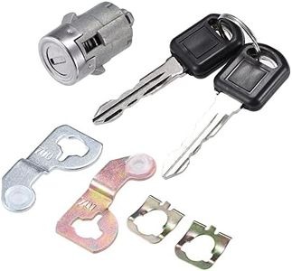 X AUTOHAUX 1Pcs Door Lock Cylinder w/ 2 Key for GMC Sierra 1500 2500 3500 Yukon for Chevy Silverado Tahoe Suburban for Hummer H2 for Cadillac Front Left Or Right Door Lock Tumbler NO.15298924