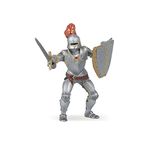 Papo MEDIEVAL-FANTASY Animals 39244 Knight in Armour with red Feather Figurine, Multicolour