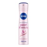 NIVEA Pearl & Beauty Anti-Perspirant Deodorant Spray (150ml), Women's Deodorant with 48H Sweat and Odour Protection, Anti-Perspirant Spray for Women with Pearl Extracts