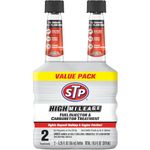 STP High Mileage Fuel Injector & Carburetor Cleaner Treatment - 5.25 FL OZ (2 Count)