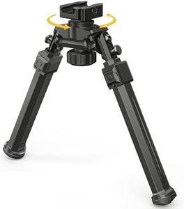 CVLIFE Picatinny Bipods for Rifles Tactical Rifle Bipod Adjustable Rotation 360 Degrees Tilt Portable Sturdy Bipod for Hunting and Shooting (Black, 7.8-10.6")