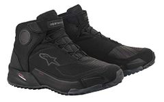 Alpinestars CR-X Mens Drystar Motorcycle Shoes Black 10 USA