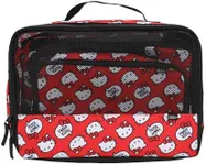 Hello Kitty All-Over Character Print 3-Piece Red Packing Cube Set