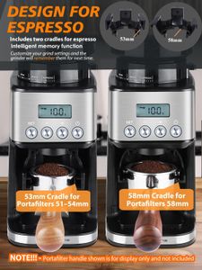 Homtone Conical Burr Coffee Grinder – Adjustable Grind Settings