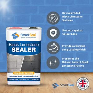 Smartseal Black Limestone Sealer 5L – Recolors & Protects Stone