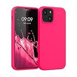 kwmobile Case Compatible with Apple iPhone 13 mini Case - TPU Silicone Phone Cover with Soft Finish - Neon Pink