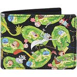 Concept One Adult Swim's Rick and Morty Bifold Wallet in a Decorative Tin Case, Multi