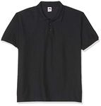 Fruit of the Loom Men's Polo Polo Shirt black Black XXXL