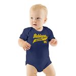 Little King NCAA Short Sleeve Onesie-Varsity Logo-Infant Sizes 0-3M 6M 12M 18M, Team Color, 18 Months