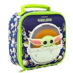 Zawadi Global Star Wars Baby Yoda The Mandalorian 3D Rectangular Insulated Lunch Box Bag for Boys and Girls, Perfect Size for Packing Hot or Cold Snacks for School and Travel, BPA Free