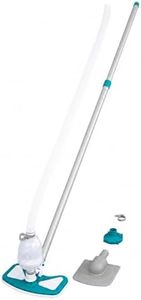 Bestway Flowclear Poolpflege Basis-Set, Aquaclean mit pumpenbetriebenem Poolsauger und Kescher, für alle gängigen Poolgrößen, Mehrfarbig