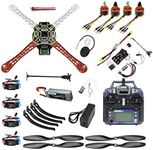 QWinOut DIY FPV Drone Quadcopter 4-axle Aircraft Kit :450 Frame + PXI PX4 Flight Control + 920KV Motor + GPS + FS-i6 Transmitter + Battery