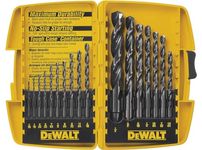 DEWALT DW1167 17-Piece Black-Oxide Split-Point Twist Drill Bit Assortment