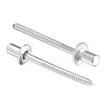 uxcell Blind Rivets, 304 Stainless Steel Pull Rivets Core Decoration Rivets 4mm Diameter 7mm Grip Length Close End Silver Tone, 50pcs