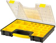 STANLEY Pro Storage Organiser Durable Clear Lid, 25 Removable Compartments, 1-92-748