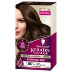 Schwarzkopf Keratin Color Permanent Hair Color Cream, 4.0 Cappuccino, 1 Count