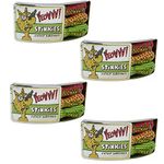 Yeowww! Stinkies Catnip Sardines 4 PACK | Pure Leaf and Flowertop | 3 per Tin