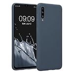 kwmobile Case Compatible with Samsung Galaxy A70 Case - Soft Slim Protective TPU Silicone Cover - Dark Slate