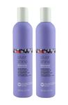 Silver Shine Shampoo for Blond and Grey Hair With Milk Protein and Purple Toner Anti-yellow Care Shake Shampoo with Purple Pigments 300 Ml Pack of 2