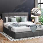 OIKITURE Double Bed Frame Double Si