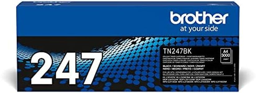 Brother TN247BK Toner Originale Alta Capacità, fino a 3000 Pagine, per Stampanti DCPL3550CDW, HLL3230CDW, HLL3270CDW, MFCL3730CDN, MFCL3750CDW, MFCL3770CDW, Nero