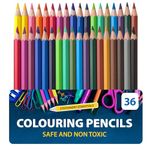 SOL 36 Colouring Pencils for Adults and Children | Coloured Pencils for Children Art & Craft Supplies | Pencil Crayons in 20 Assorted Pencil Colours | Colour Pencils | Artist Pencils