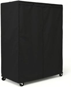 Storage Shelving Unit Cover in Black Color (Multiple Sizes) (60" Wx24 Dx72 H)
