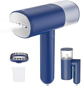 Handheld Steamer for Clothes, 1200W Foldable Travel Steamer, 20 Sec Preheat Garments Wrinkle Remover, 120V Portable Hand Steamer with 150ml Water Tank, Clothes Steamer for Home Travel-BLUE