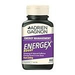 Adrien Gagnon - Energex Boost Capsules - Fast-Acting Energy Burst – Vitamins, Ginseng & Caffeine – 60 Capsules