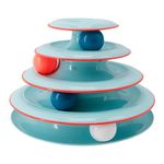 Petstages Chase Meowtain Tracks Cat Toy - 4 Levels of Fun Interactive Play - Circle Track with Moving Balls Satisfies Kitty’S Hunting, Chasing & Exercising Needs
