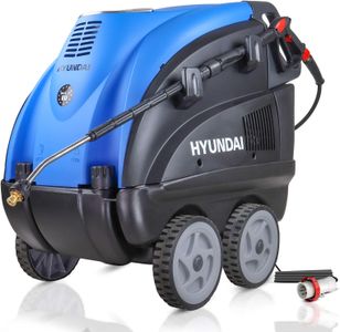 Hyundai 2600 PSI Hot Water Pressure Washer – 6.3kW 3-Phase Electric, Portable, Blue