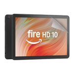 Amazon Fire HD 10 tablet, 10.1" vibrant Full HD screen, octa-core processor, 3 GB RAM, 32 GB, Black, with adverts and All New, Anti-Glare Screen Protector (2 pack)