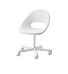 Ikea Swivel Steel Plastic Chair (White)