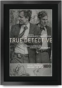 HWC Trading FR A3 True Detective Matthew McConaughey Cadeaux Imprimé Affiche autographe signée pour les fans de télévision - A3 Encadré