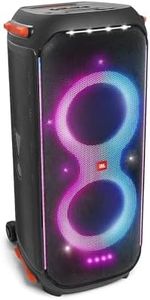 JBL PartyBox 710 Cassa Altoparlante Wireless Bluetooth con Effetti Luce, Speaker Portatile Impermeabile IPX4 per Feste e Karaoke, USB, TWS, AUX, Ingressi Microfono e Strumenti, Nero
