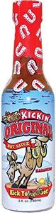 KICKIN' Original Habanero Hot Sauce with Serrano and Habanero Peppers - 5 oz – Perfect Habanero Sauce for the Hot Sauce Fan and the Hot Sauce Challenge- Try if you dare!