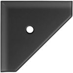 Questech Decor Corner Shower Shelf, Retrofit Shower Corner Shelf for Tiled Shower Walls, Bathroom Storage, 8 Inch Geo Flatback Shower Caddy Graphite Black