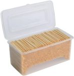 Toothpicks 3000 Count Bamboo Toothpicks Wooden Round Toothpicks Double-Side Toothpicks Sturdy Smooth Finish Bamboo Toothpicks Cocktail Picks for Appetizers