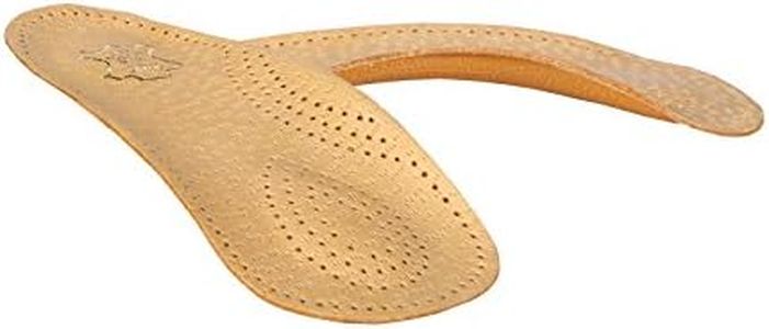 Plantillas Ortopédicas de Cuero 3/4 con Soporte de Arco Longitudinal y Transversal, Plantillas Ortopédicas de Calzado para Hombres y Mujeres, Kaps Bolero, Todos los Tamaños (38 EUR)