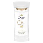 Dove 0% Aluminum Oat Milk & Vanilla Scent 48h Aluminum-Free Deodorant for Women with 1/4 Moisturizers for Soft, Smooth Underarms 74 g