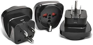 OREI Europe to US Plug Adapter, Grounded European to USA Adapter, American Outlet Plug Adapter, EU to US Adapter, Europe to USA Travel Plug Converter (3 Pack) GP-95