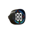 Docbraces Universal HUD GPS Speedometer Plug and Play with USB Connection, Car Heads-up Display for All Vehicles, Displays MPH, Comes with Compass Over Speed Alert