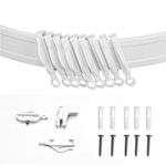 REMI TOOLS LTD 6 Meter Plastic Curtain Track Glider Rail For Straight And Bay Windows