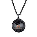 Winssigma Black Mamba Pendant Necklace Basketball Star Memorial Souvenir Necklace Snake Necklace, Zinc, No Gemstone