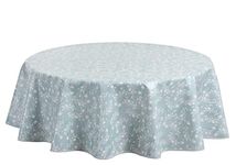 Home Direct Round Oilcloth PVC Wipe Clean Tablecloth Table Cover 155cm 61" Duck Egg Blue Green